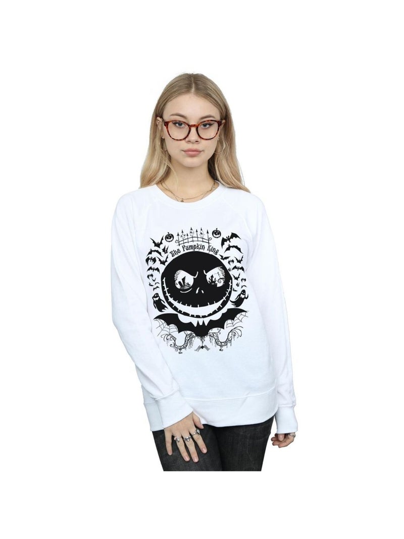 Disney - Sweat NIGHTMARE BEFORE CHRISTMAS Blanc - Kiabi