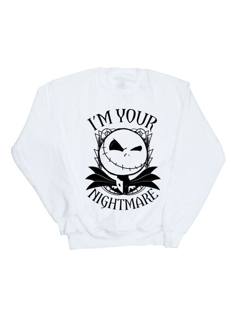 Disney - Sweat NIGHTMARE BEFORE CHRISTMAS Blanc - Kiabi