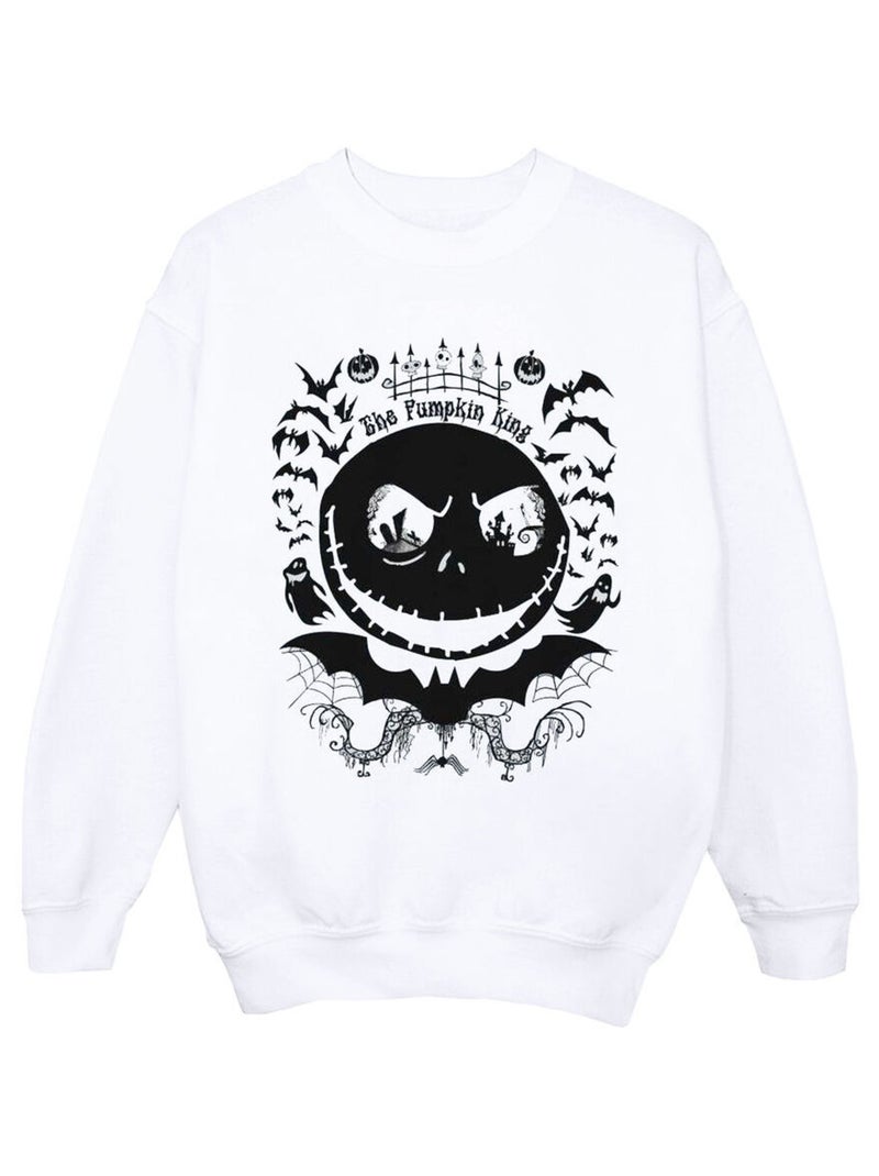 Disney - Sweat NIGHTMARE BEFORE CHRISTMAS Blanc - Kiabi