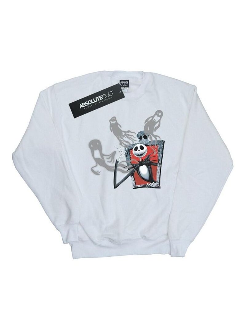 Disney - Sweat NIGHTMARE BEFORE CHRISTMAS GHOSTS OF JACK Blanc - Kiabi