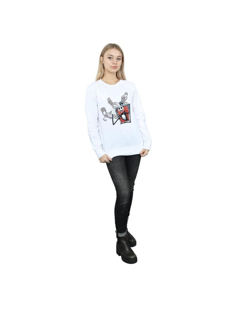 Disney - Sweat NIGHTMARE BEFORE CHRISTMAS GHOSTS OF JACK Blanc - Kiabi