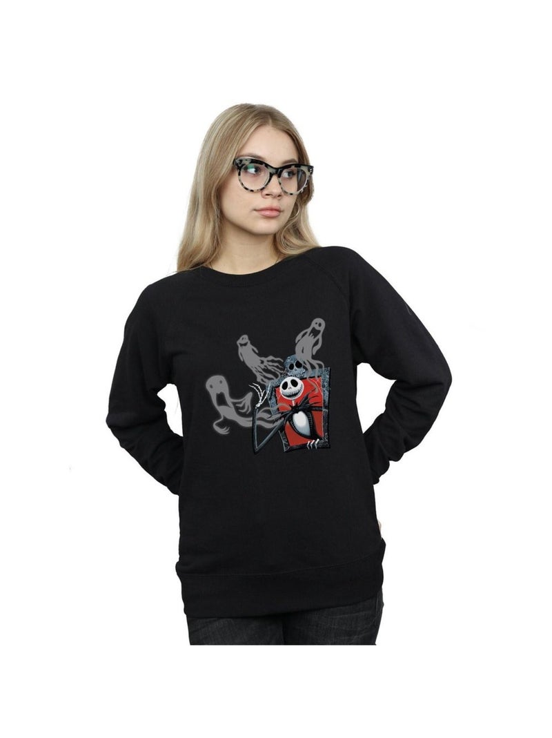 Disney - Sweat NIGHTMARE BEFORE CHRISTMAS GHOSTS OF JACK Noir - Kiabi