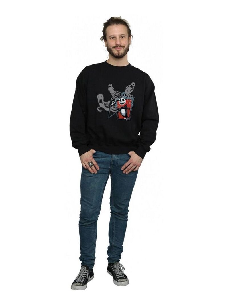 Disney - Sweat NIGHTMARE BEFORE CHRISTMAS GHOSTS OF JACK Noir - Kiabi