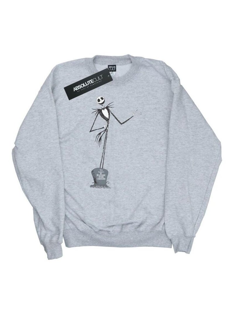 Disney - Sweat NIGHTMARE BEFORE CHRISTMAS Gris chiné - Kiabi