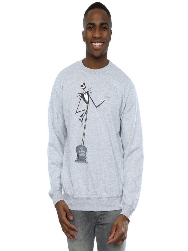 Disney - Sweat NIGHTMARE BEFORE CHRISTMAS Gris chiné - Kiabi