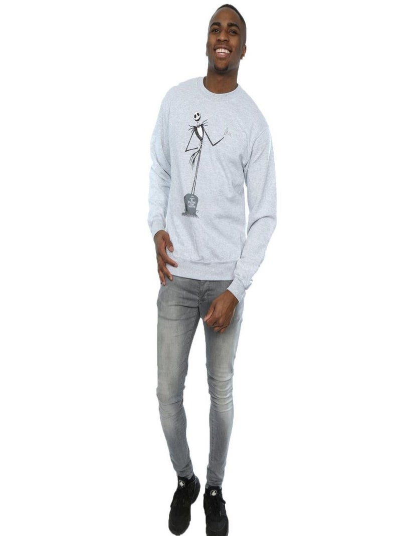 Disney - Sweat NIGHTMARE BEFORE CHRISTMAS Gris chiné - Kiabi