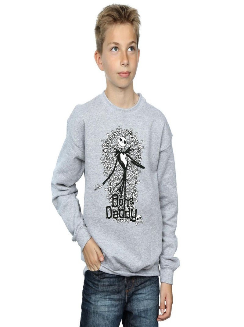 Disney - Sweat NIGHTMARE BEFORE CHRISTMAS Gris chiné - Kiabi