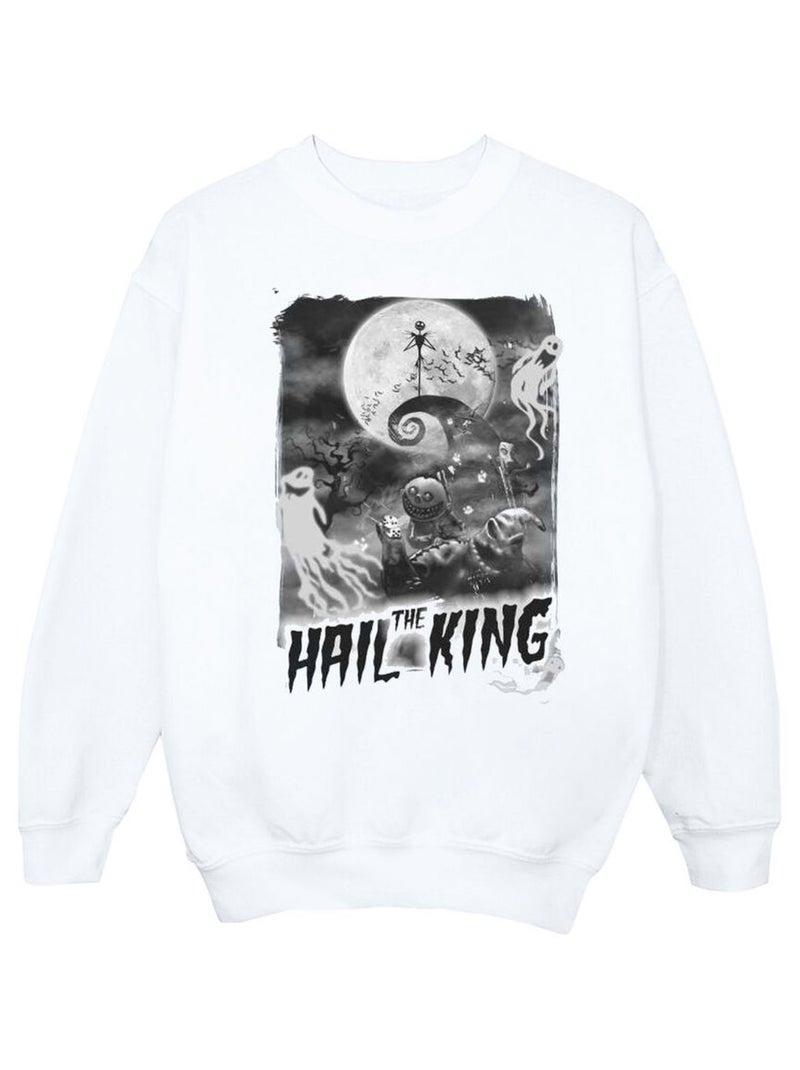 Disney - Sweat NIGHTMARE BEFORE CHRISTMAS HAIL THE KING Blanc - Kiabi