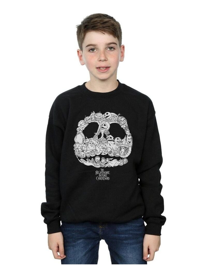 Disney - Sweat NIGHTMARE BEFORE CHRISTMAS JACK-O-LANTERNS Noir - Kiabi