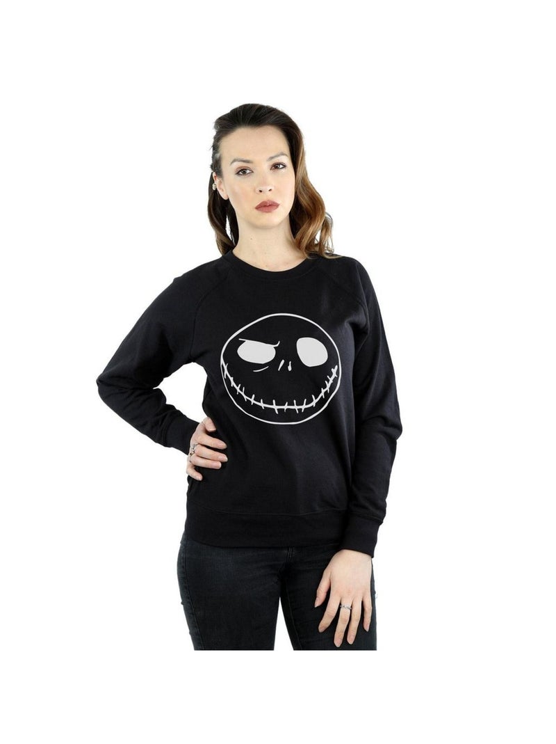 Disney - Sweat NIGHTMARE BEFORE CHRISTMAS JACK'S BIG FACE Noir - Kiabi