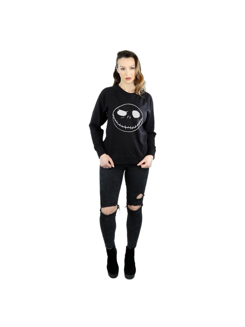 Disney - Sweat NIGHTMARE BEFORE CHRISTMAS JACK'S BIG FACE Noir - Kiabi