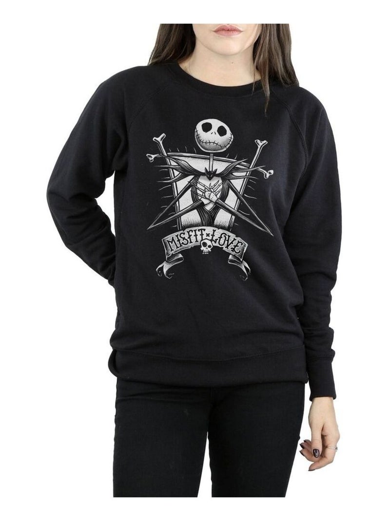 Disney - Sweat NIGHTMARE BEFORE CHRISTMAS MISFIT Noir - Kiabi