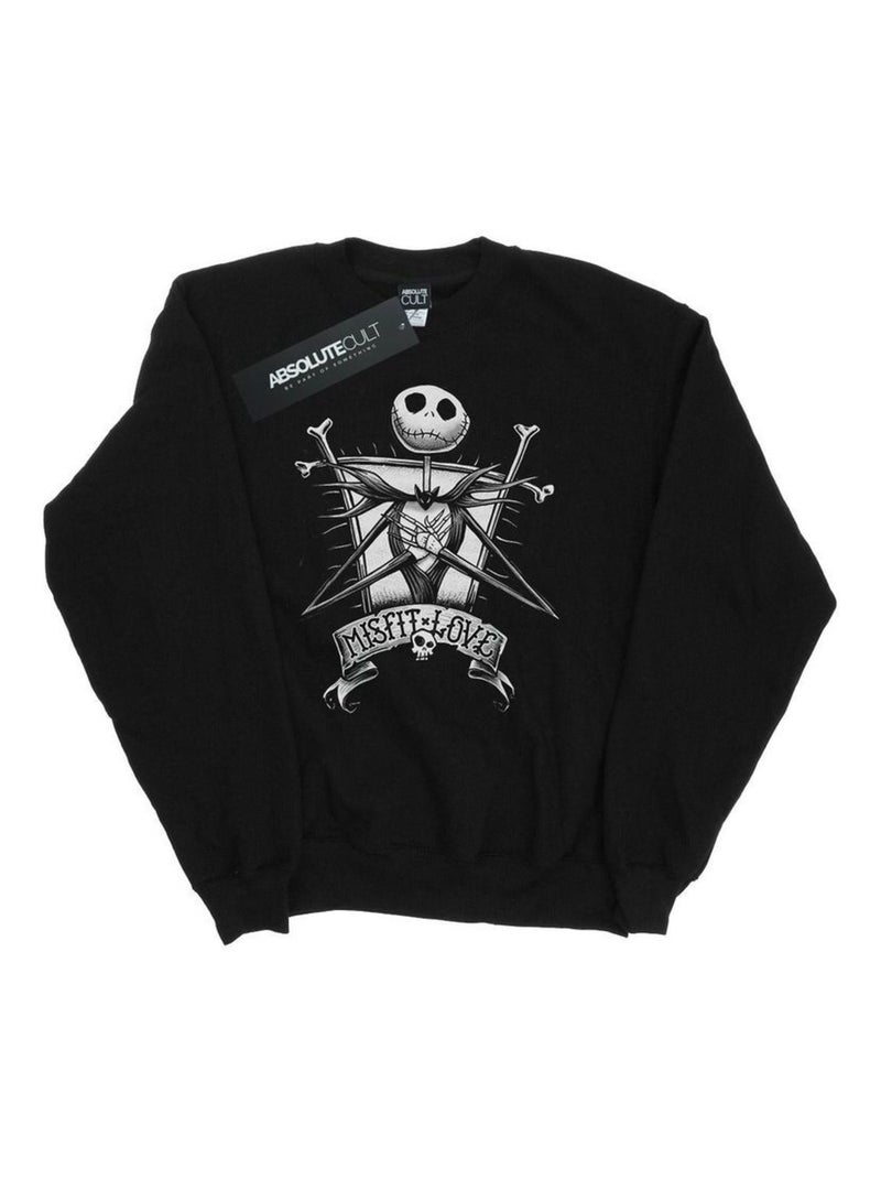 Disney - Sweat NIGHTMARE BEFORE CHRISTMAS MISFIT Noir - Kiabi