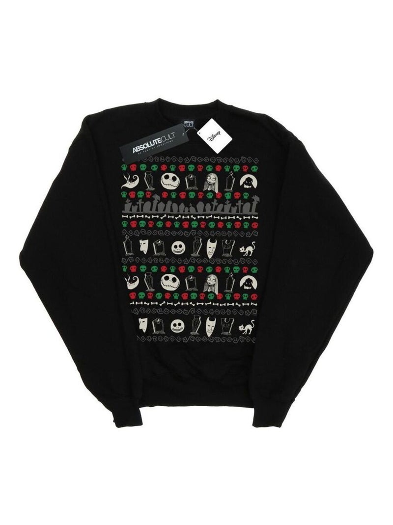 Disney - Sweat NIGHTMARE BEFORE CHRISTMAS Noir - Kiabi