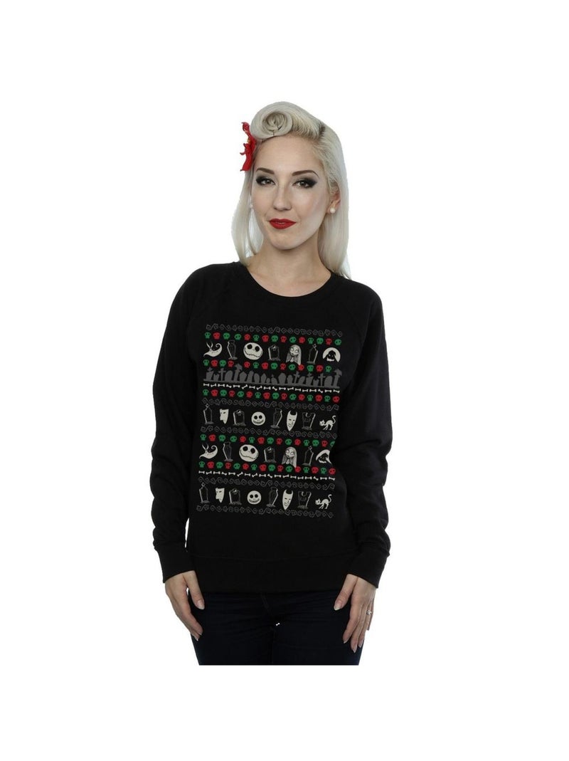 Disney - Sweat NIGHTMARE BEFORE CHRISTMAS Noir - Kiabi