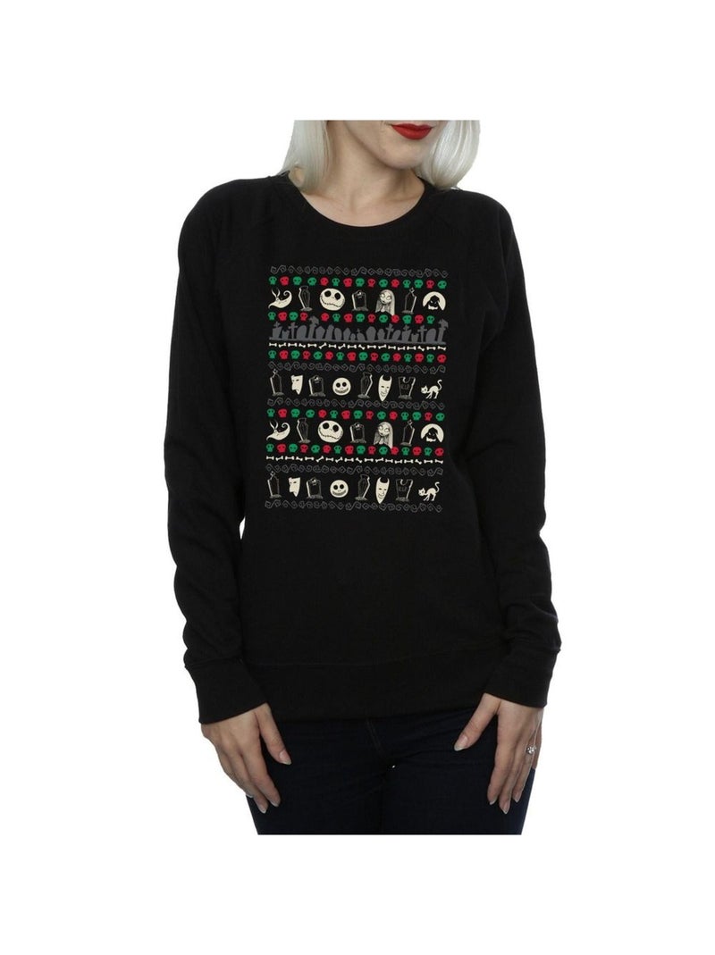 Disney - Sweat NIGHTMARE BEFORE CHRISTMAS Noir - Kiabi
