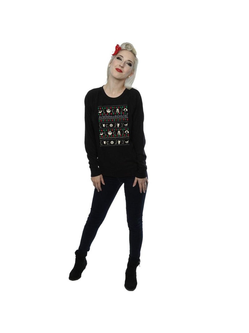 Disney - Sweat NIGHTMARE BEFORE CHRISTMAS Noir - Kiabi