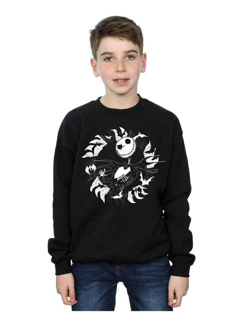 Disney - Sweat NIGHTMARE BEFORE CHRISTMAS Noir - Kiabi