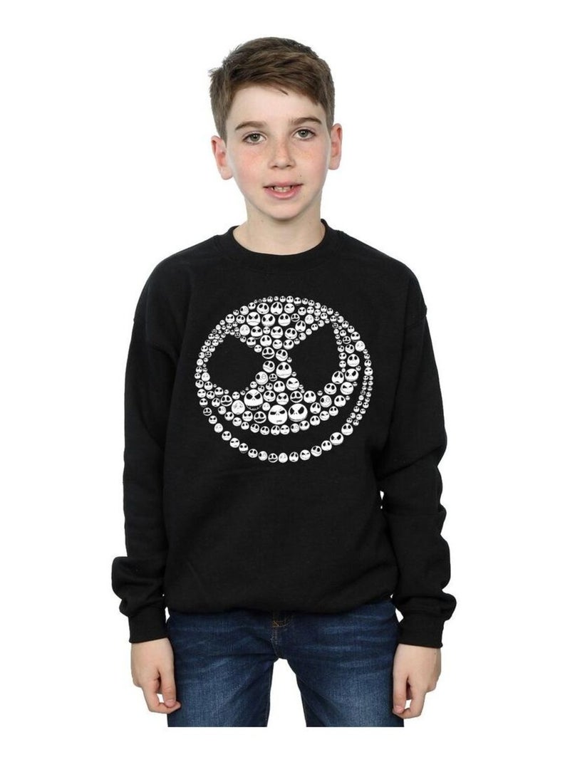 Disney - Sweat NIGHTMARE BEFORE CHRISTMAS Noir - Kiabi