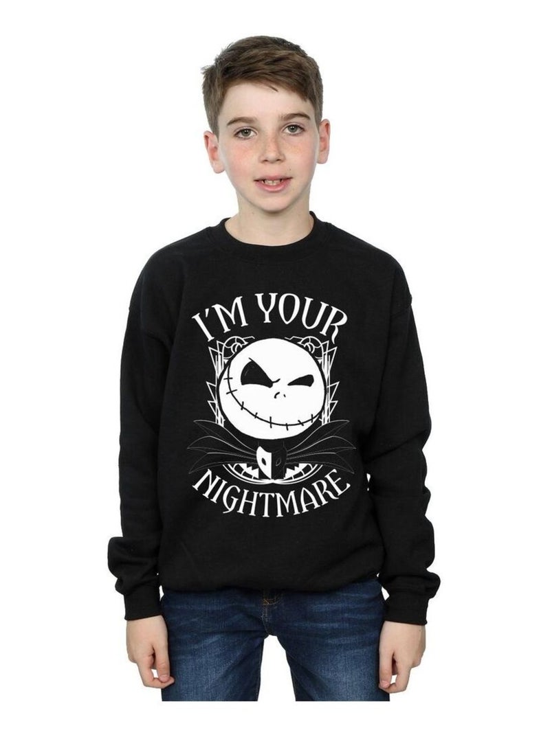Disney - Sweat NIGHTMARE BEFORE CHRISTMAS Noir - Kiabi