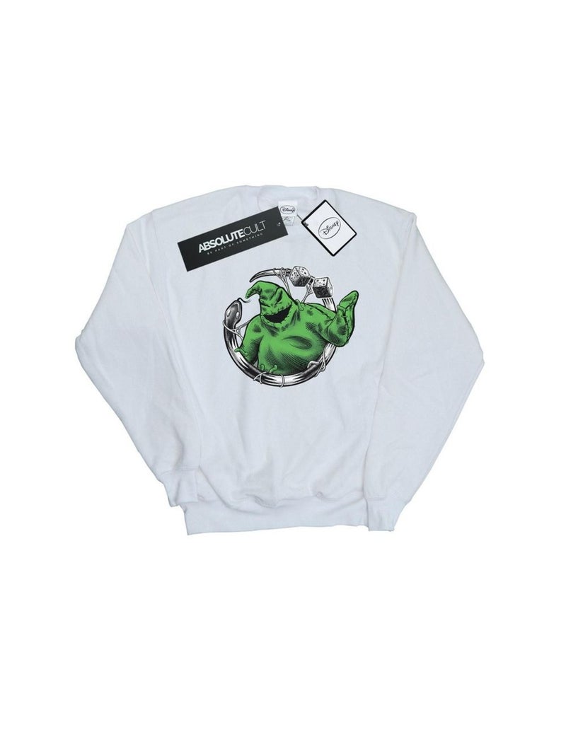 Disney - Sweat NIGHTMARE BEFORE CHRISTMAS ROLL THE DICE Blanc - Kiabi