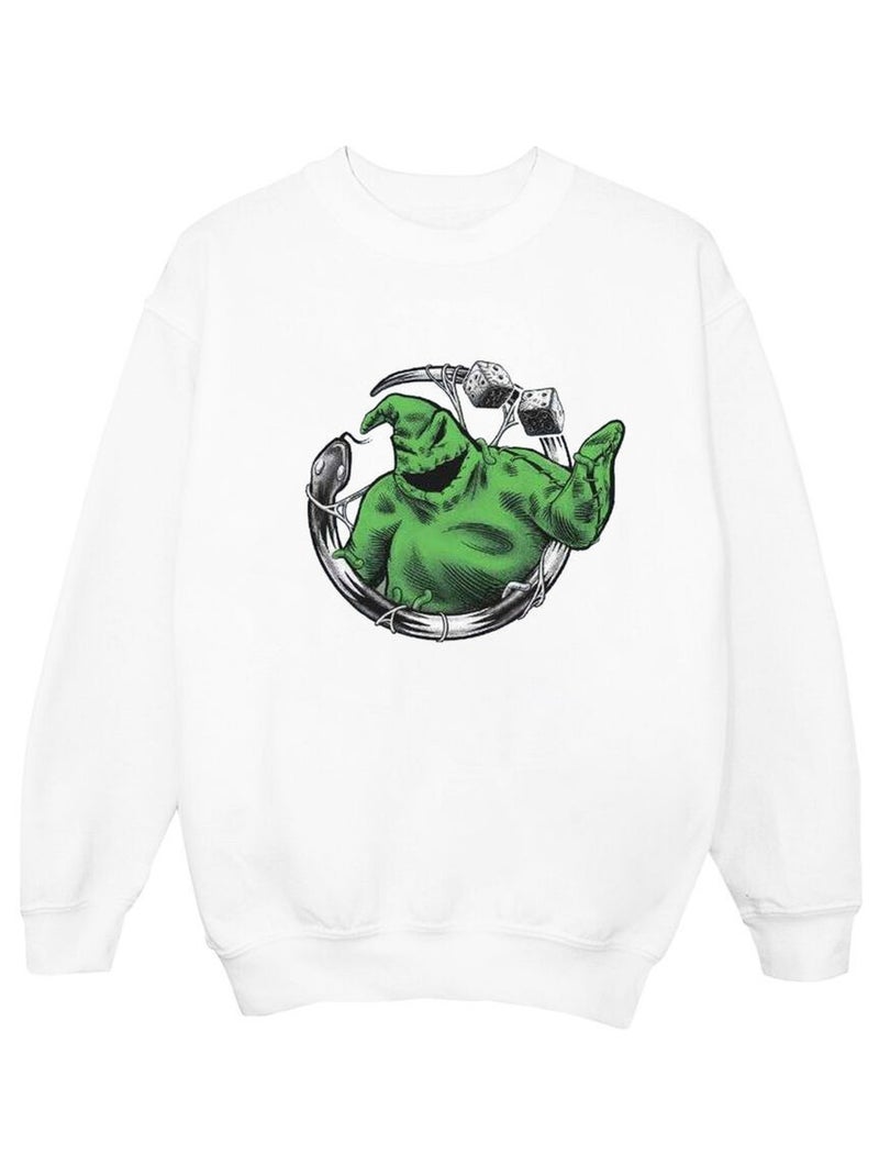 Disney - Sweat NIGHTMARE BEFORE CHRISTMAS ROLL THE DICE Blanc - Kiabi