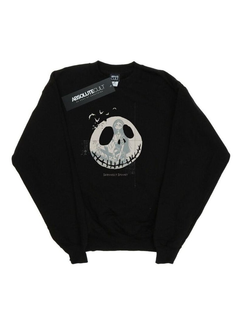 Disney - Sweat NIGHTMARE BEFORE CHRISTMAS SERIOUSLY SPOOKY Noir - Kiabi