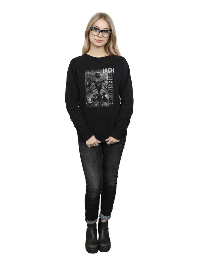 Disney - Sweat NIGHTMARE BEFORE CHRISTMAS SKELLINGTON Noir - Kiabi