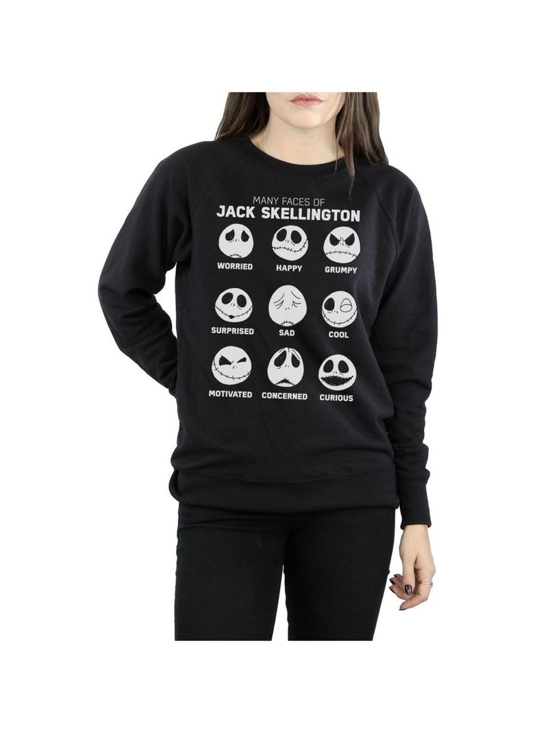 Disney - Sweat NIGHTMARE BEFORE CHRISTMAS THE MANY FACES OF JACK Noir - Kiabi