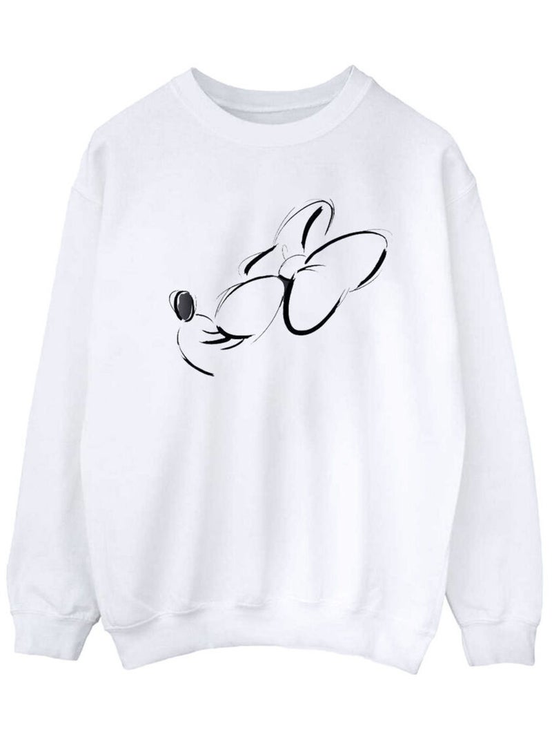Disney - Sweat NOSE UP Blanc - Kiabi