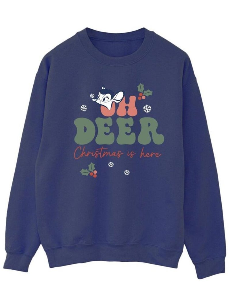Disney - Sweat OH DEER Bleu marine - Kiabi