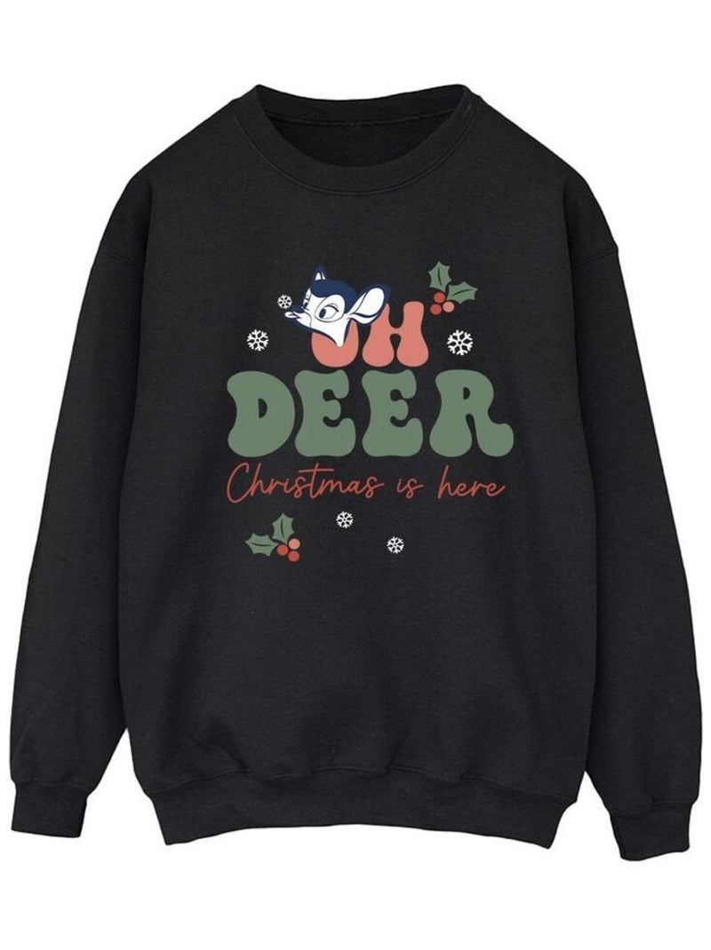 Disney - Sweat OH DEER Noir - Kiabi