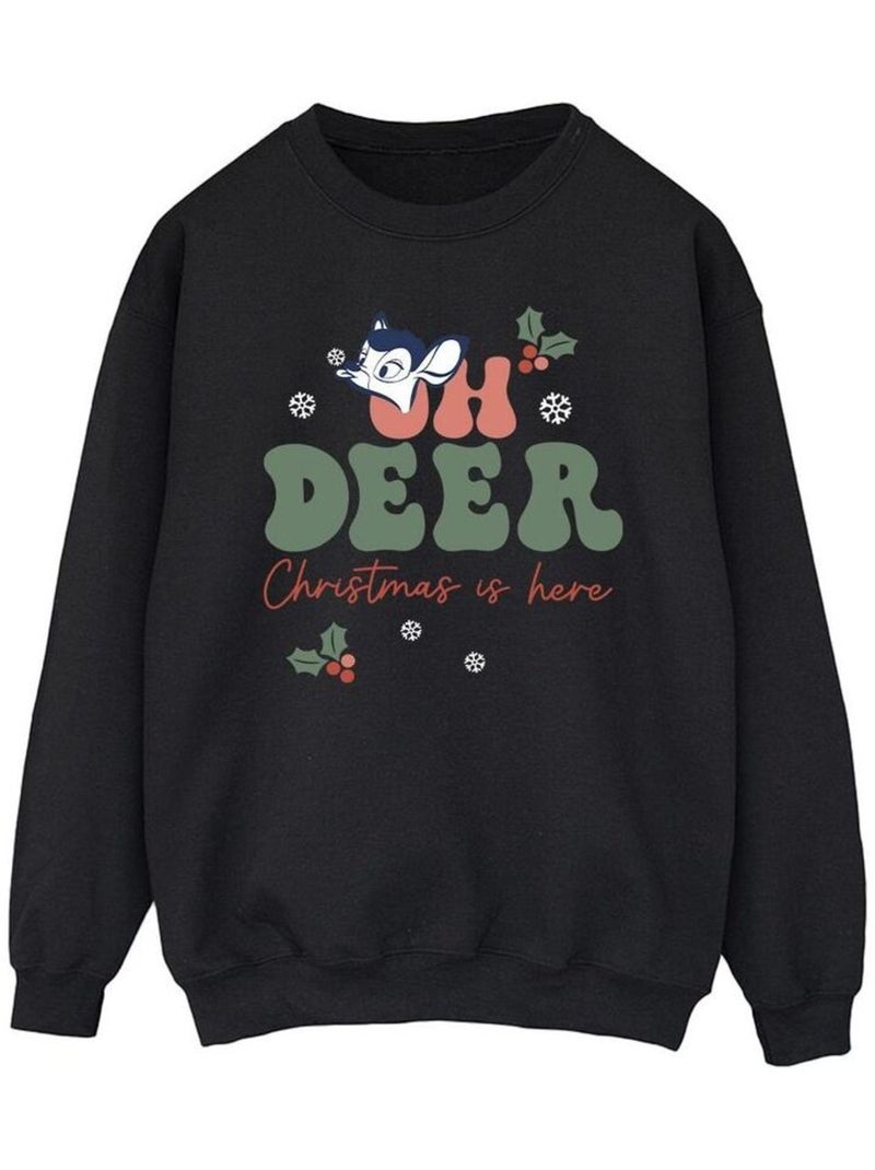 Disney - Sweat OH DEER Noir - Kiabi