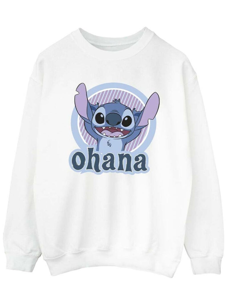 Disney - Sweat OHANA Blanc - Kiabi