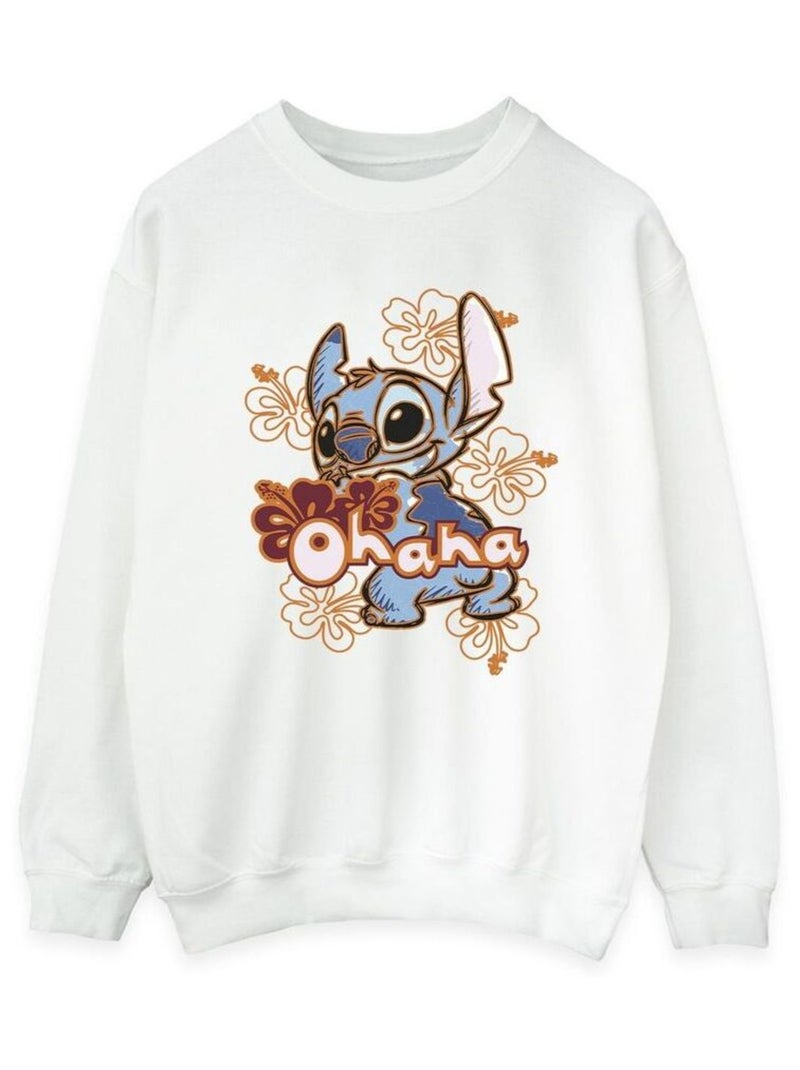 Disney - Sweat OHANA Blanc - Kiabi
