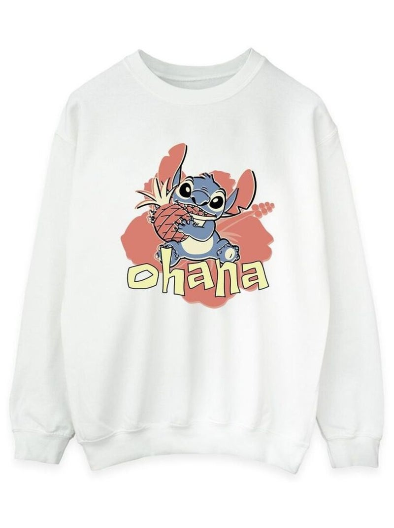 Disney - Sweat OHANA Blanc - Kiabi