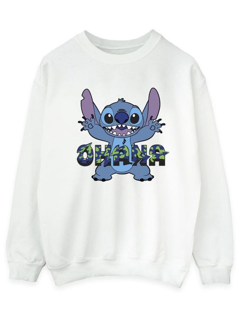 Disney - Sweat OHANA Blanc - Kiabi