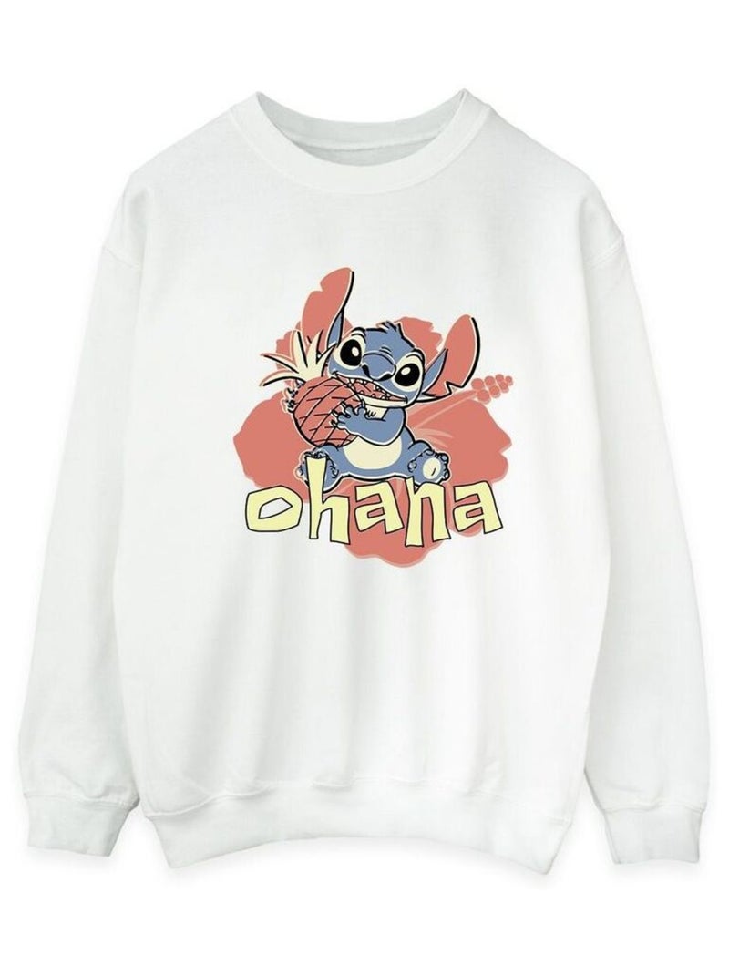 Disney - Sweat OHANA Blanc - Kiabi