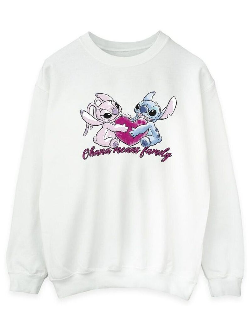 Disney - Sweat OHANA Blanc - Kiabi