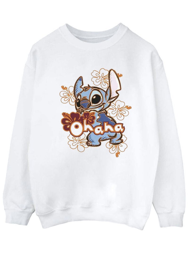 Disney - Sweat OHANA Blanc - Kiabi