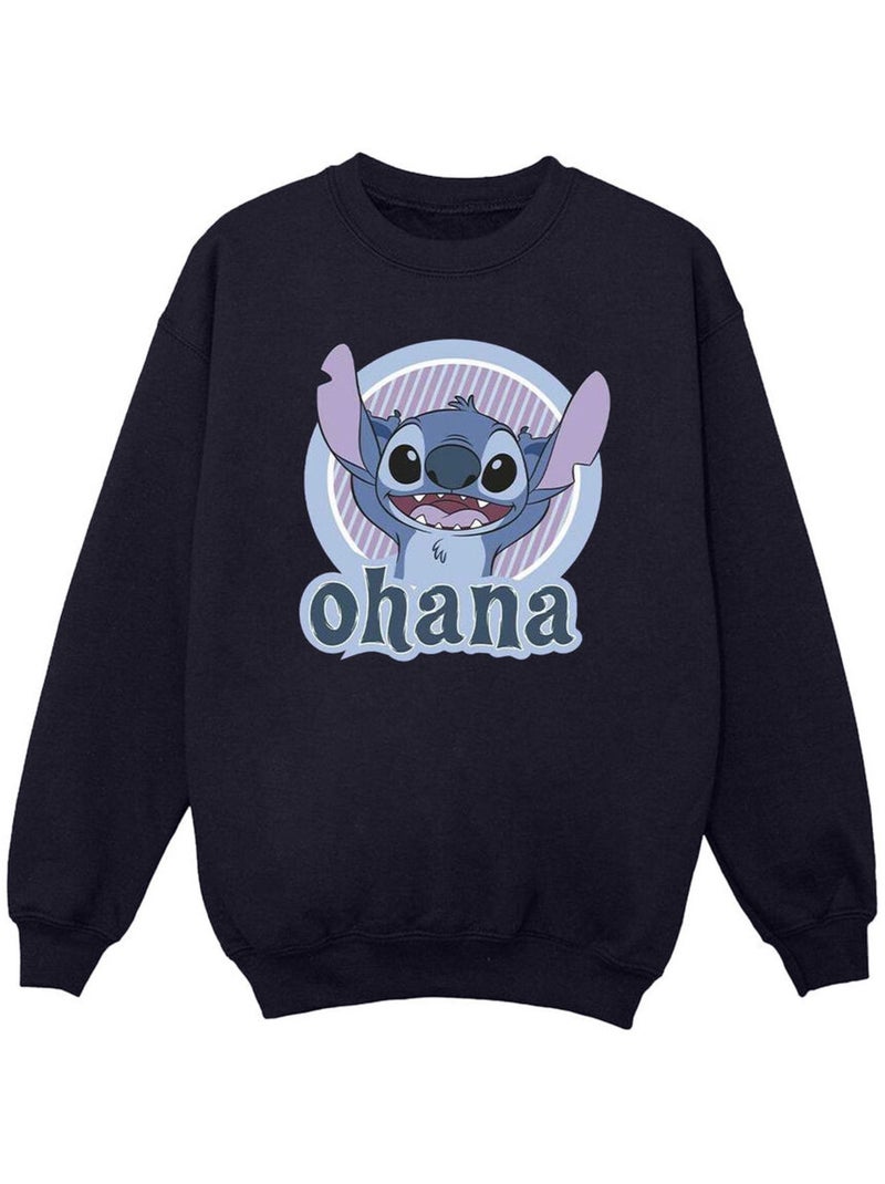 Disney - Sweat OHANA Bleu marine - Kiabi