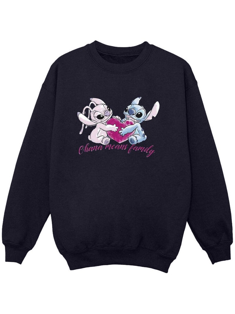 Disney - Sweat OHANA Bleu marine - Kiabi