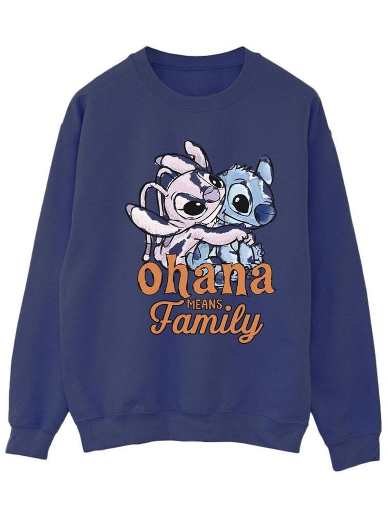 Disney - Sweat OHANA Bleu marine - Kiabi