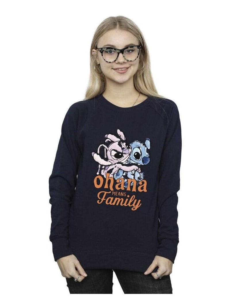Disney - Sweat OHANA Bleu marine - Kiabi