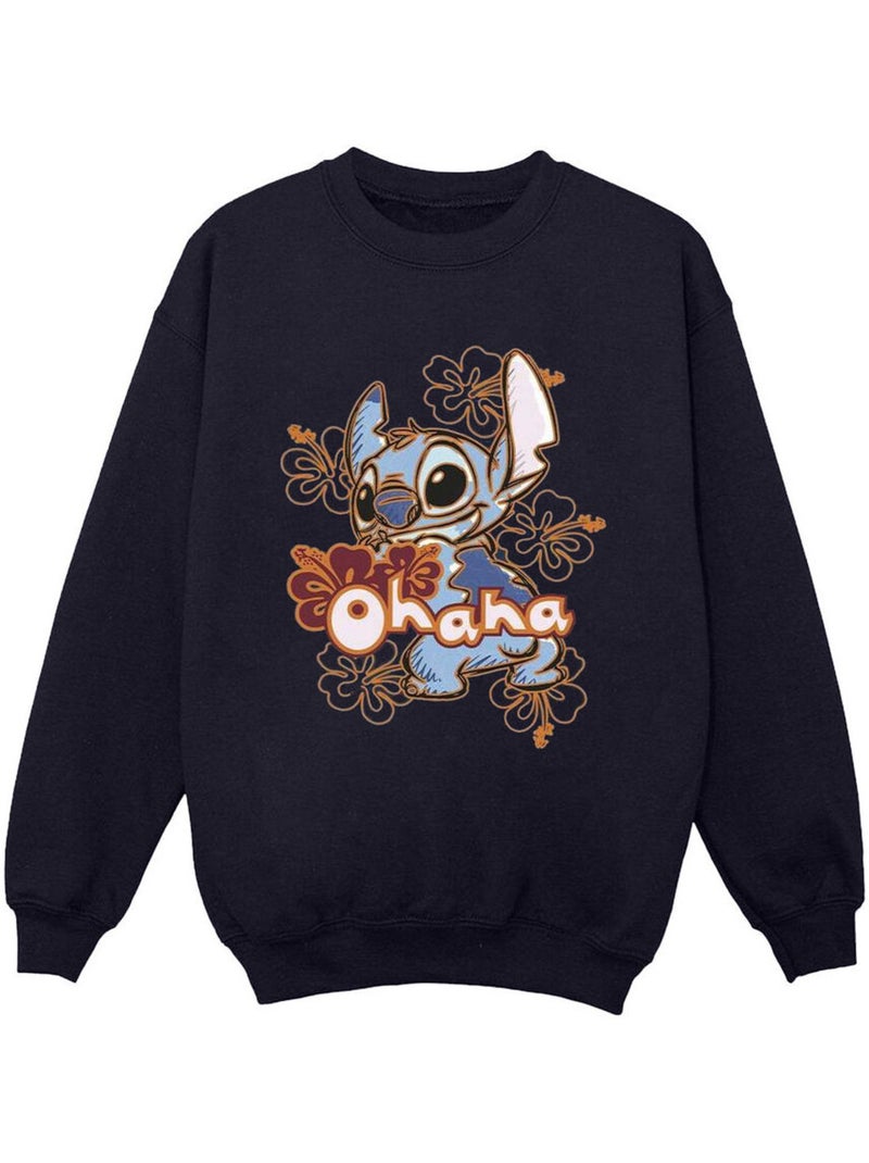 Disney - Sweat OHANA Bleu marine - Kiabi