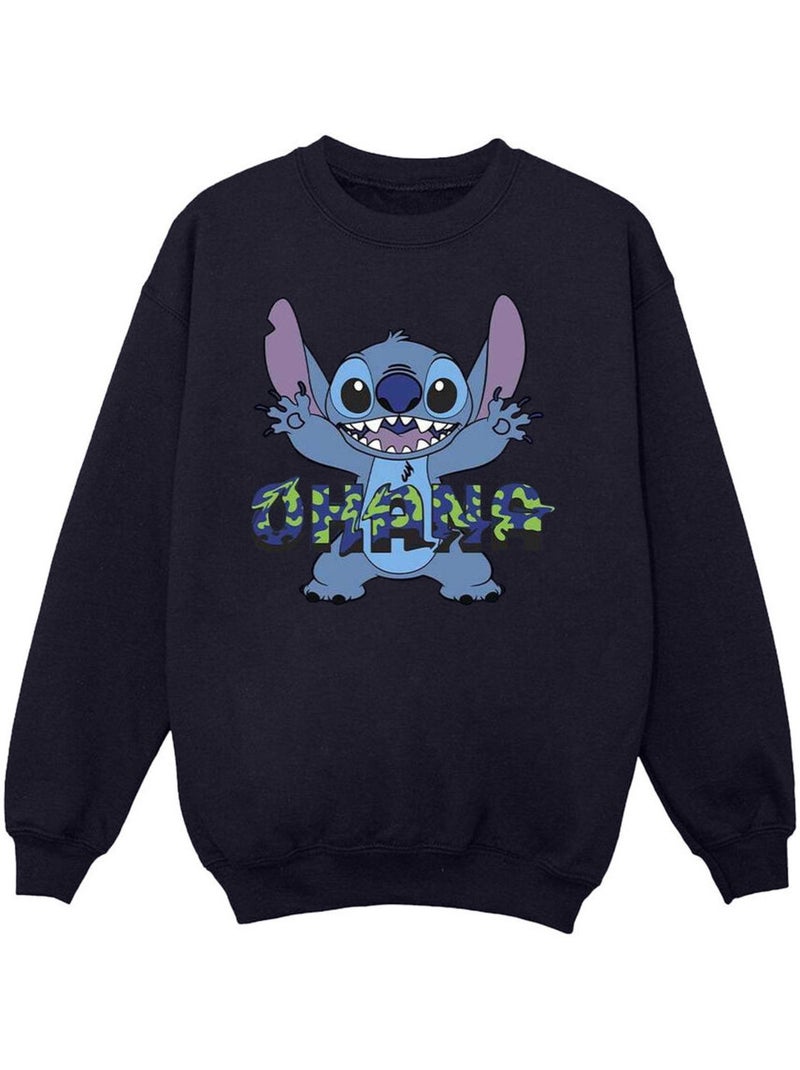 Disney - Sweat OHANA Bleu marine - Kiabi
