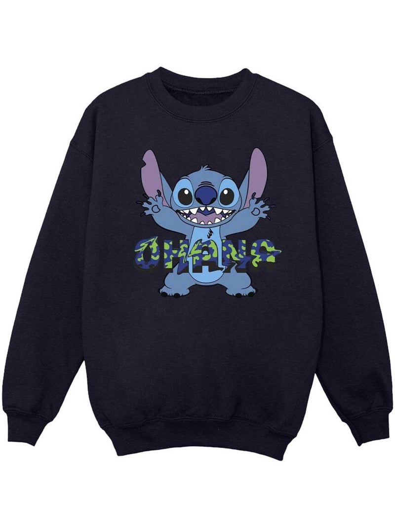 Disney - Sweat OHANA Bleu marine - Kiabi