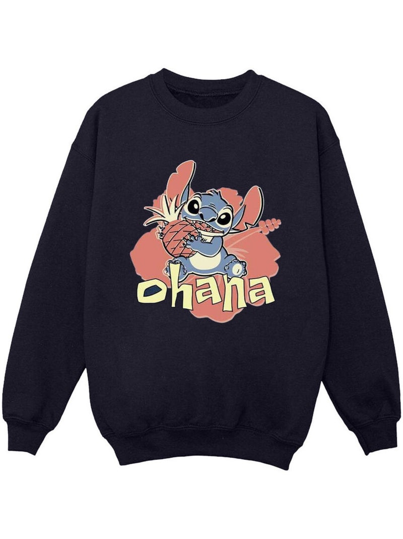 Disney - Sweat OHANA Bleu marine - Kiabi