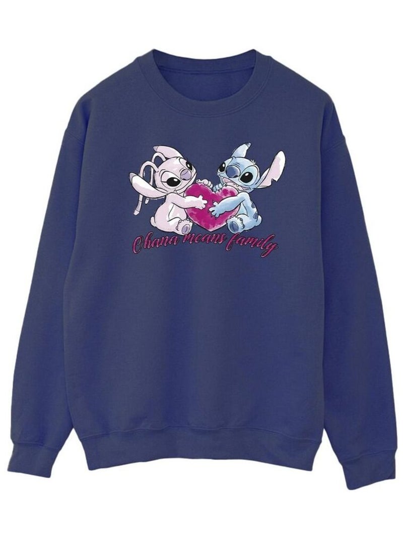 Disney - Sweat OHANA Bleu marine - Kiabi