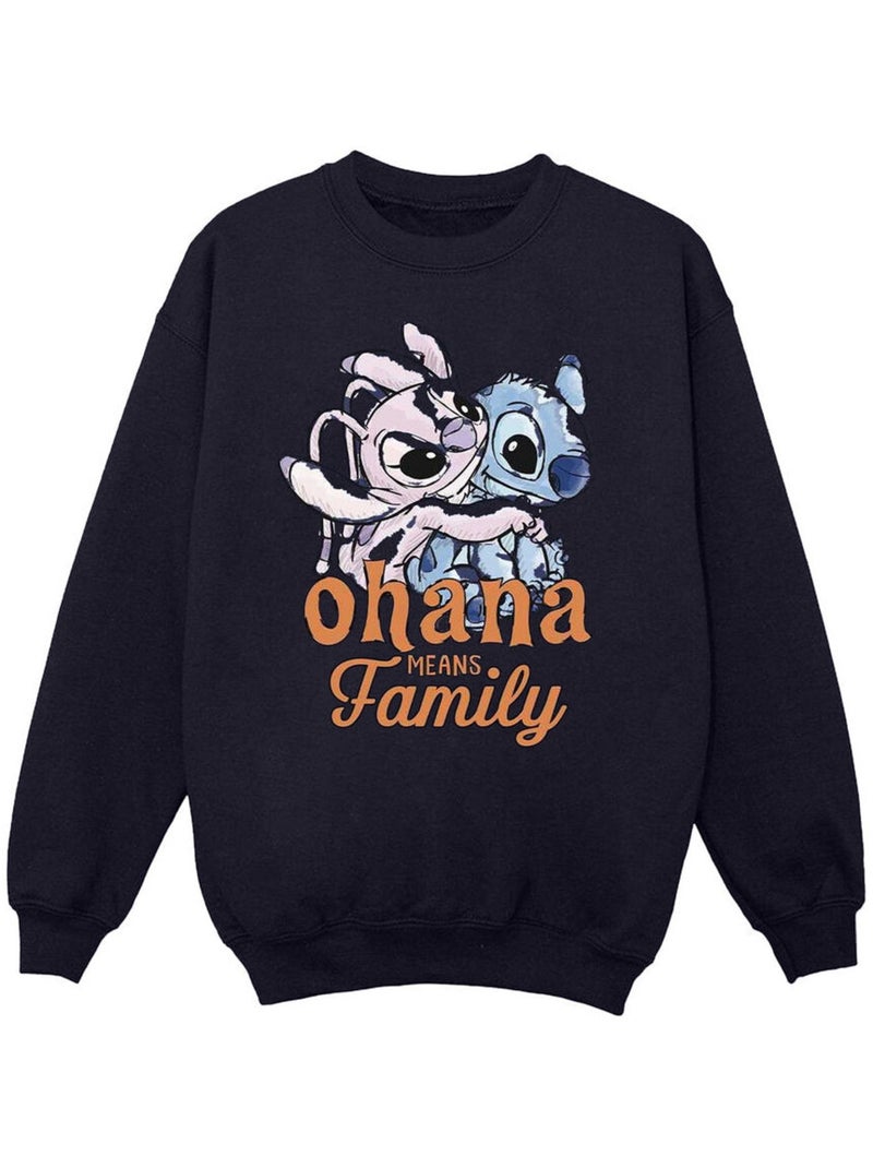 Disney - Sweat OHANA Bleu marine - Kiabi